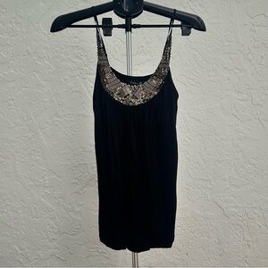 Vintage Forever 21 Black Sequin Camisole